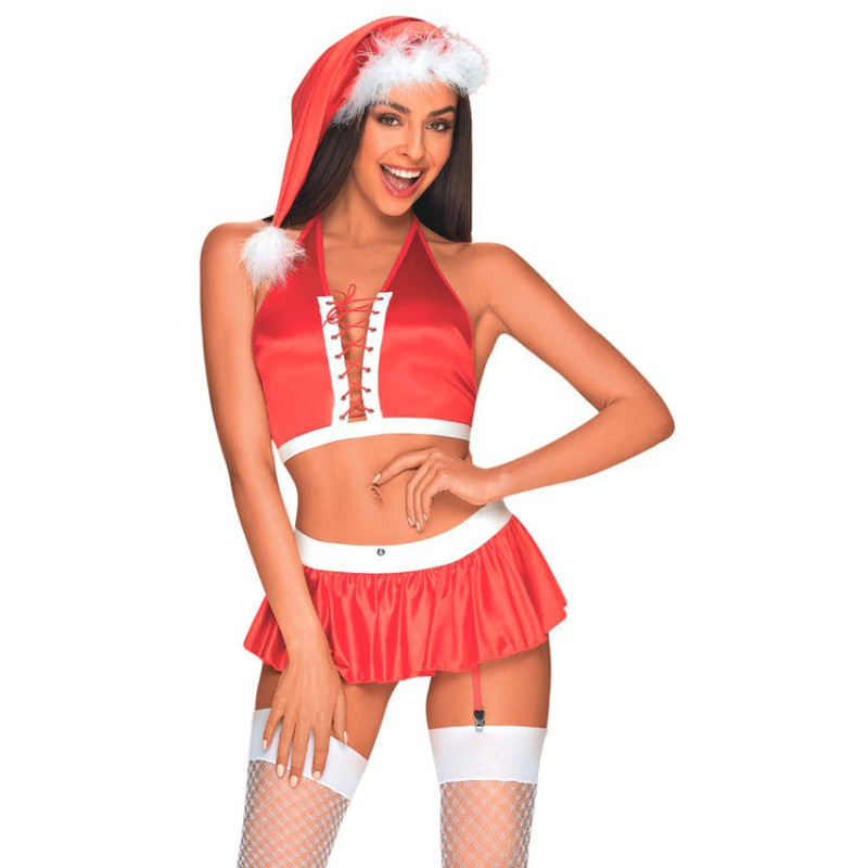 Sexy Weihnachtsfrau-Kostüm S/M