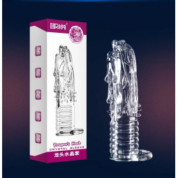 Dragon Head Penis Sleeve Enlarge Enhancer Extender Erection Impotence Aid Condom