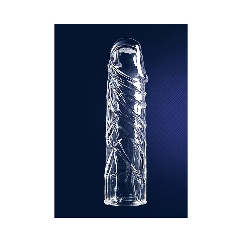 Clear Penis Sleeve Condom Enlarge Enhancer Extender