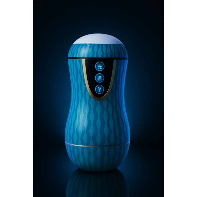 Masturbator „DualWave“ – Manuelle Saugfunktion, 14 cm Einführtiefe