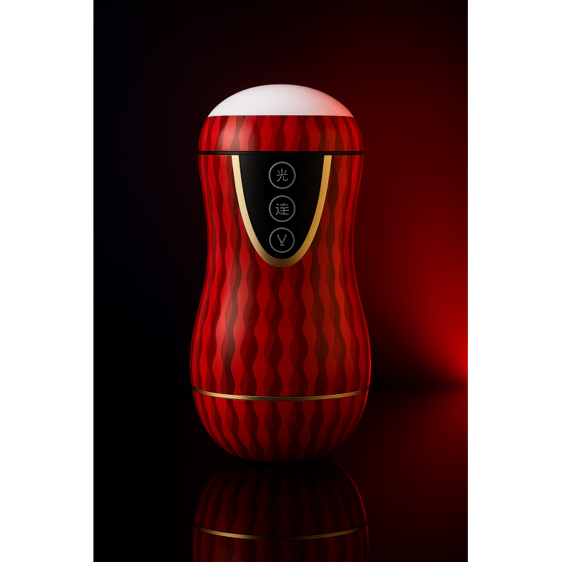 Masturbator „DualWave“ – Manuelle Saugfunktion, 14 cm Einführtiefe