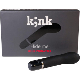 KINK Hide Me Mini G-Punkt Vibrator – 10 Stufen, Silikon, kompakt & kraftvoll – Schwarz