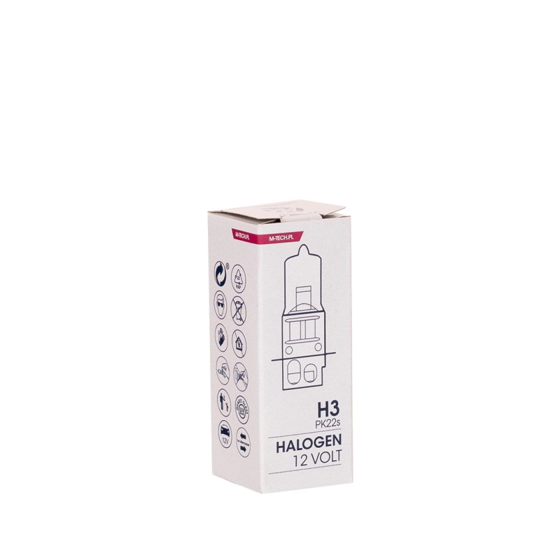 Halogenlampe M-TECH H3 PK22s 55W 12V
