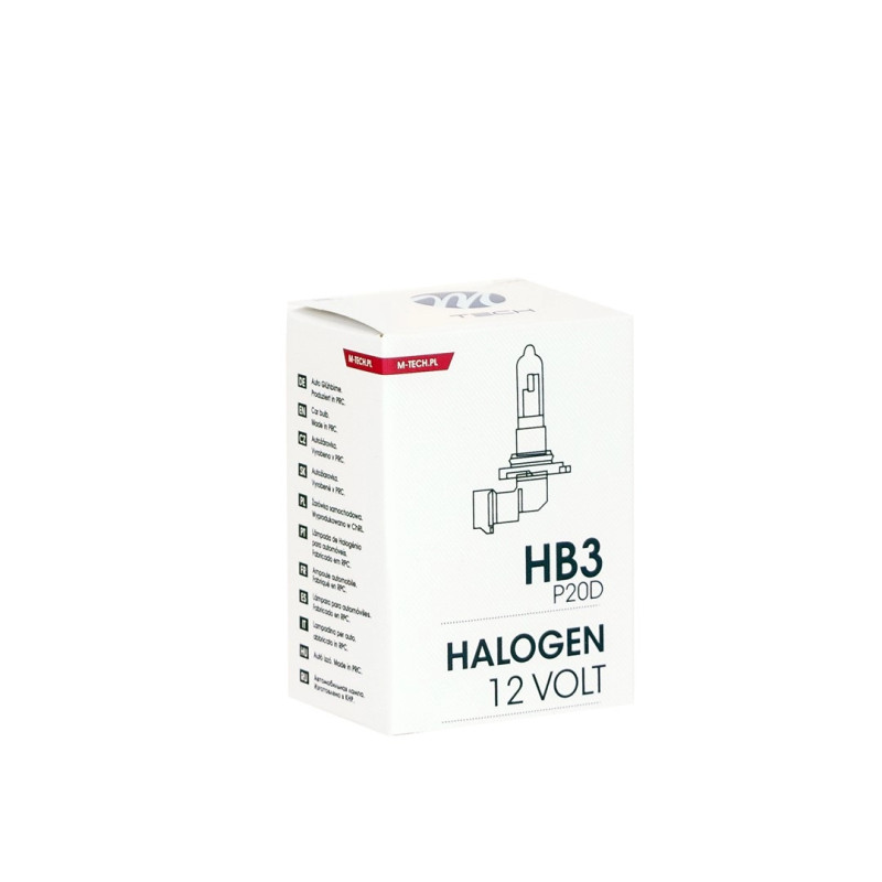 Halogenlampe M-TECH HB3 9005 60W P20d 12V