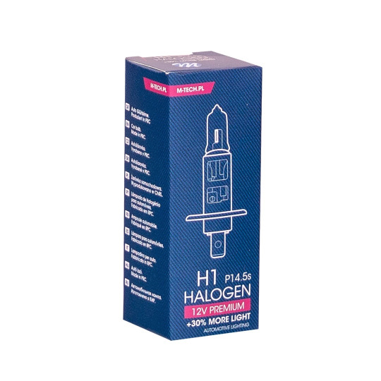 Halogenlampe M-TECH Premium H1 P14.5s 55W 12V