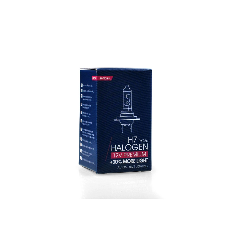 Halogenlampe M-TECH Premium H7 55W PX26d 12V