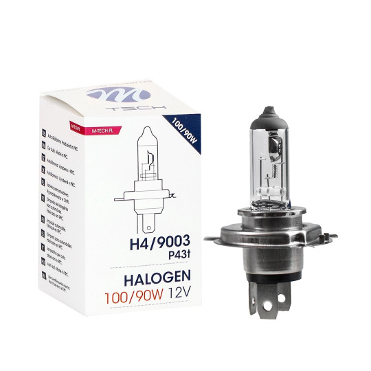 Halogenlampe M-TECH H4 P43t 100/90W 12V