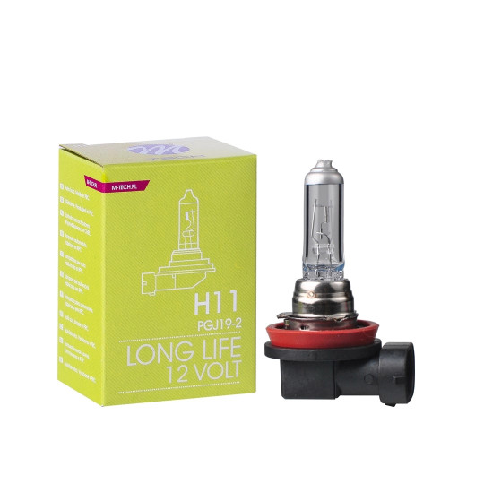 Halogenlampe M-TECH Long Life  H11 PGJ19-2 55W 12V