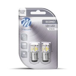 Blister 2x M-TECH Econo LB113W - BAY15d, 21xSMD2835, Weiß
