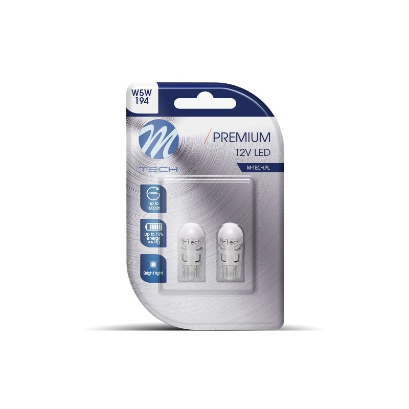 Blister 2x Diode LED L106 - W5W 1xSMD3030 Gelb 12V