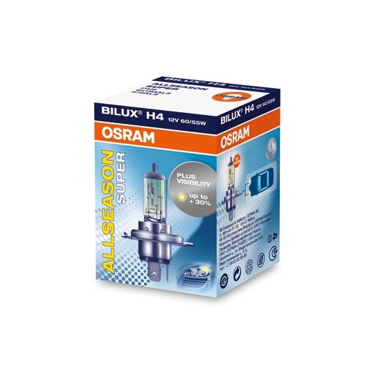 OSRAM ALLSEASON H3 Halogenlampe 64151ALS â€“ 55W 12V PK22s