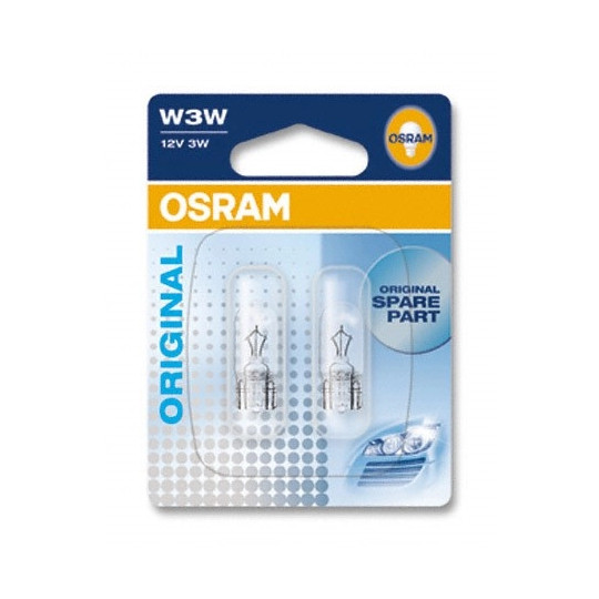 OSRAM W3W 12V 3W GlÃ¼hlampe mit W2,1x9,5d Sockel