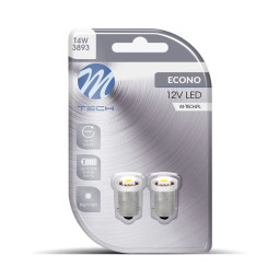 LED-Birnen BA9s 12V 2er Set mit SMD5050 – Weißes Licht