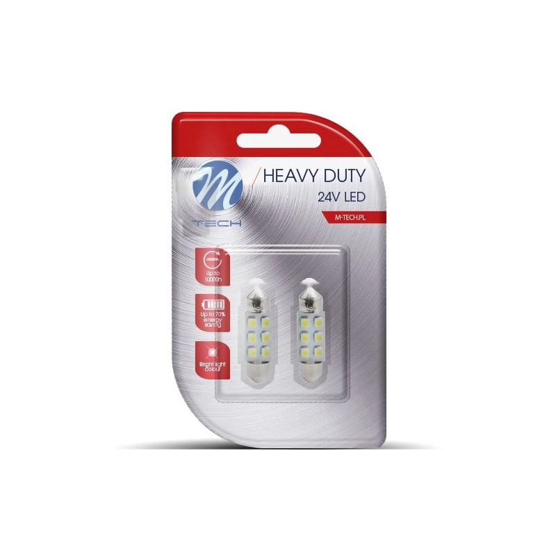 Blaues C5W LED-Lampe 36mm 6x OSRAM SMD2835 24V SV8.5