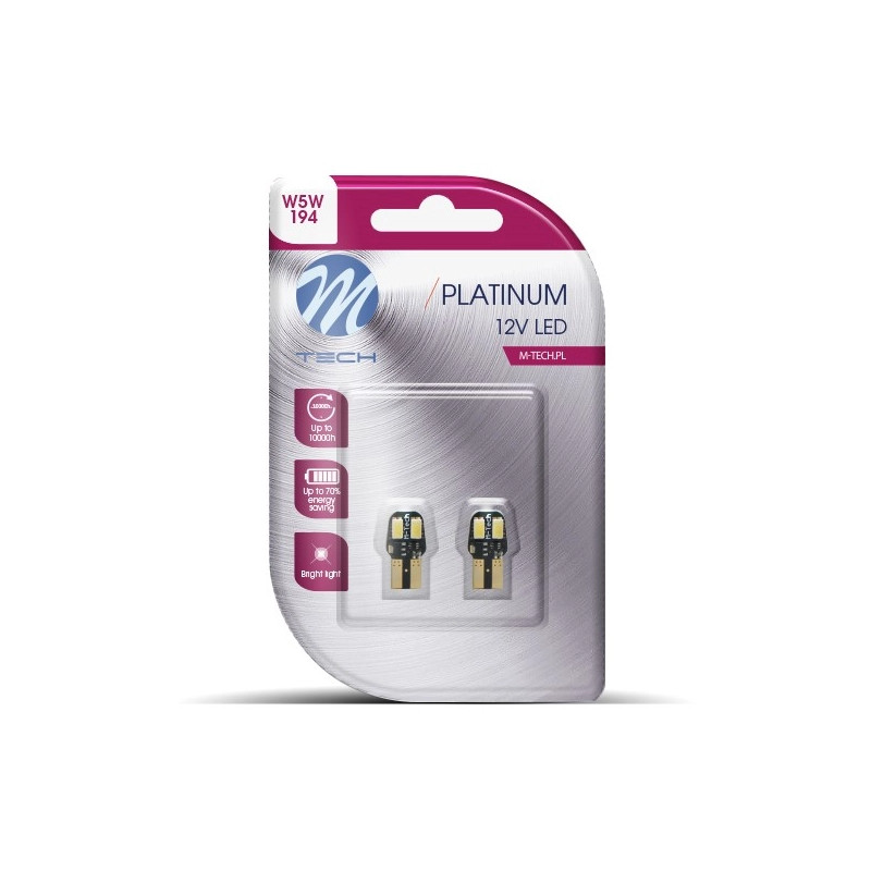 M-TECH Blister LED W5W 4x SMD5630 KaltweiÃŸ 12V CANBUS