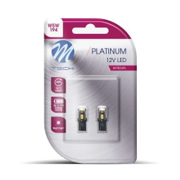 M-TECH Platinum 2x W5W LED Blister 6xSMD KaltweiÃŸ 12V