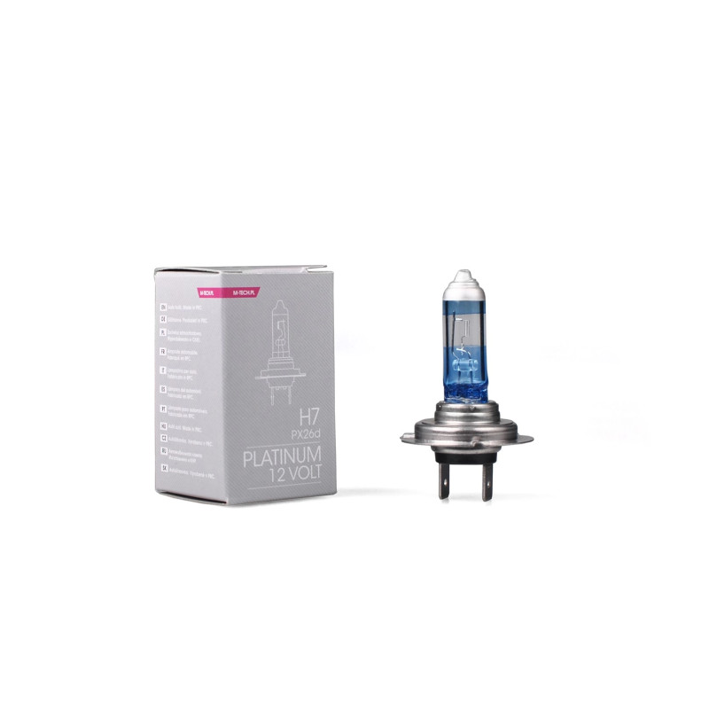 M-TECH Platinum H7 55W 12V Halogenlampe PX26d mit UV-Filter