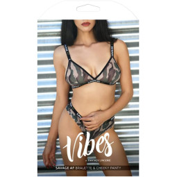 Vibes Savage AF Dessous-Set – Trendiges BH-Set in Tarnoptik