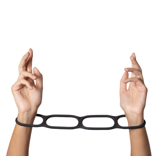 k;nk Pin Me Fesseln Schwarz | Elastische Silikonfesseln für Paare