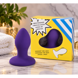 CUPE Super Slider Power Purple – vibrierender Analplug – CUP