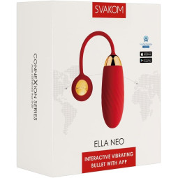 SVAKOM Ella Neo roter Vibro-Ei-Vibrator mit App-Steuerung