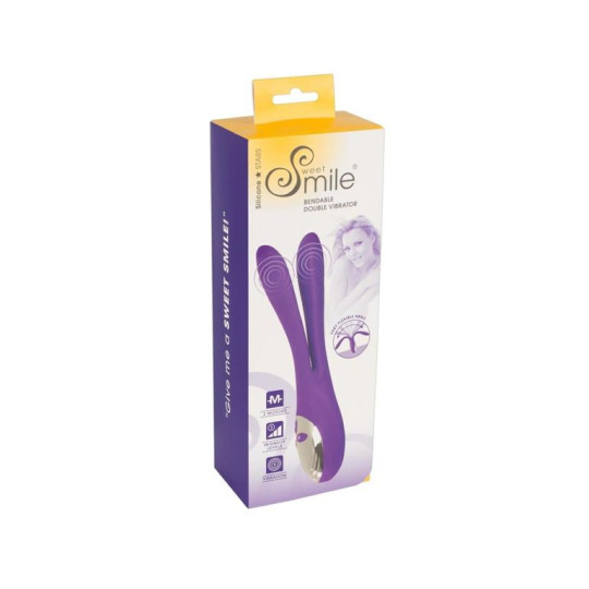 Sweet Smile Bendable Double Vibrator – flexibler Doppelvibrator in Lila