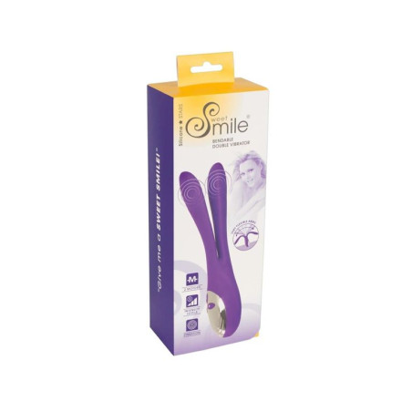 Sweet Smile Bendable Double Vibrator – flexibler Doppelvibrator in Lila