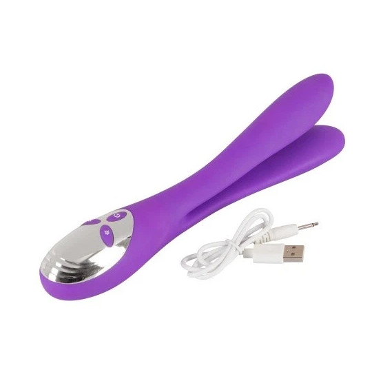 Sweet Smile Bendable Double Vibrator lila