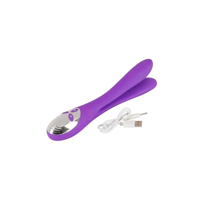 Sweet Smile Bendable Double Vibrator lila