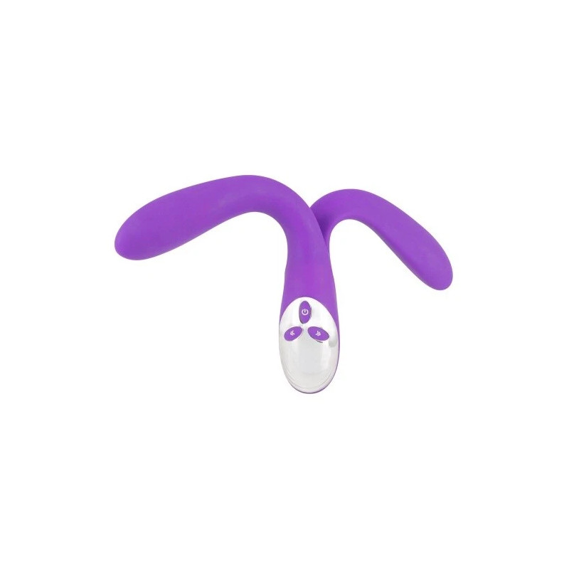 Sweet Smile Bendable Double Vibrator lila