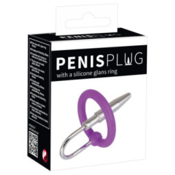 Penisplug with a silicone glans ring – Penisplug