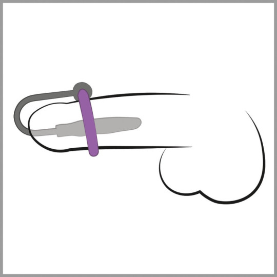 Penisplug with a silicone glans ring – Penisplug