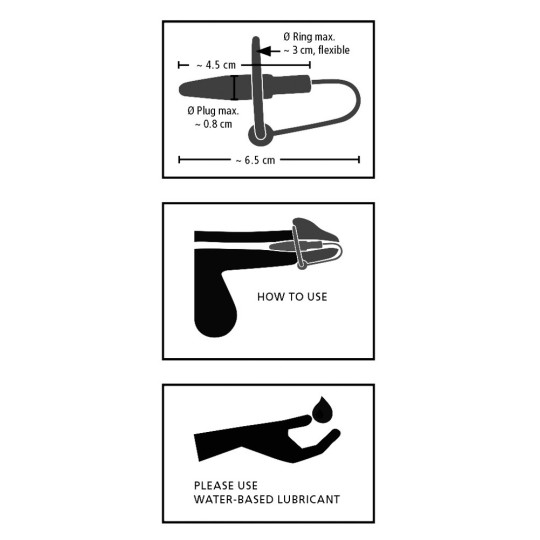 Penisplug with a silicone glans ring – Penisplug