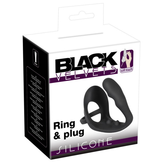 Ring & plug – Black Velvets