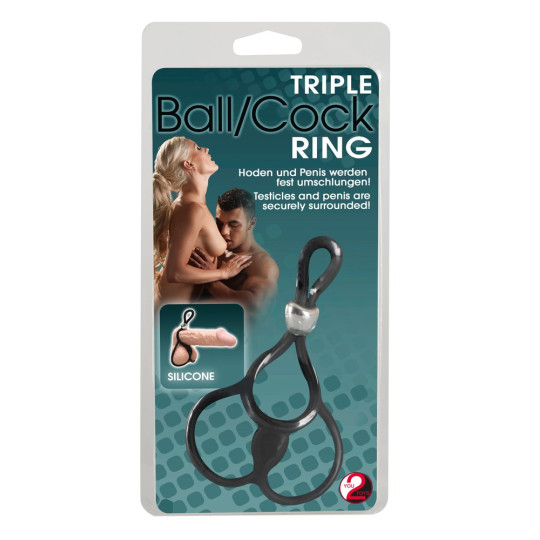 Triple Ball- und Cockring – You2Toys