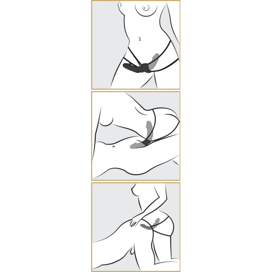 Double Delight Strap-On-Vibrator – Fetish Fantasy Series