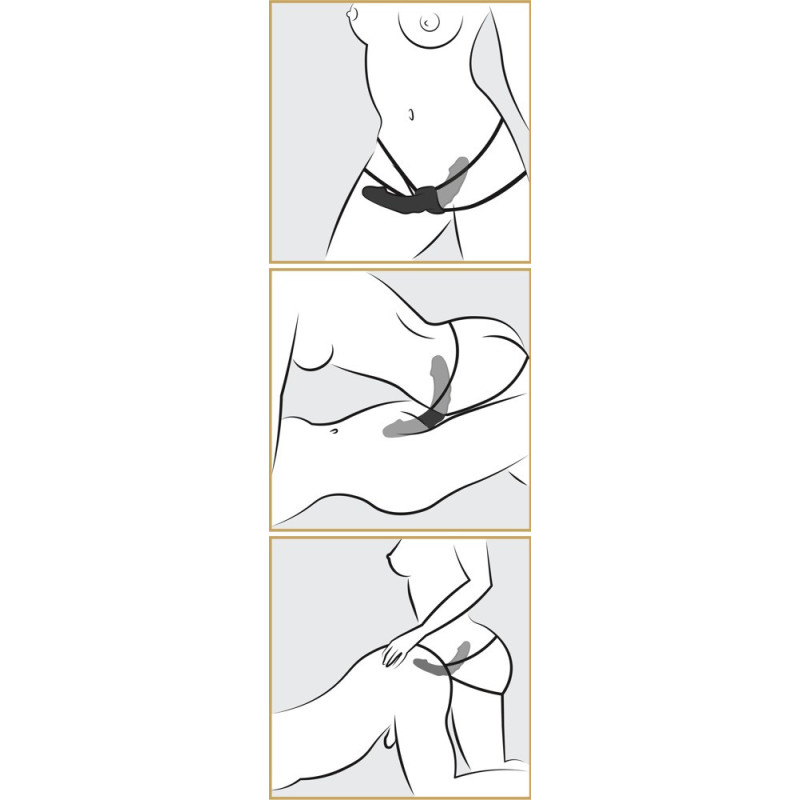 Double Delight Strap-On-Vibrator – Fetish Fantasy Series