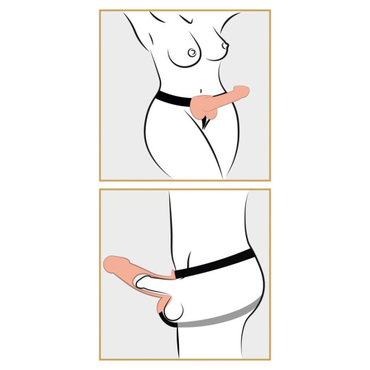 9“ Hollow Strap-on with Balls – Fetish Fantasy Series