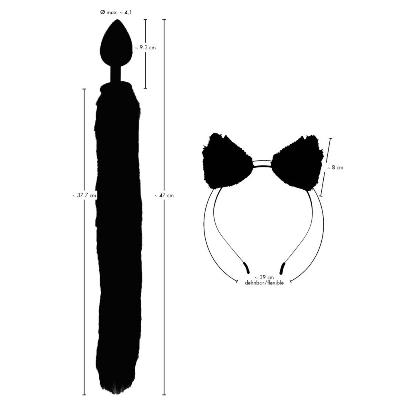 Pet Play Plug & Ears – Bad Kitty