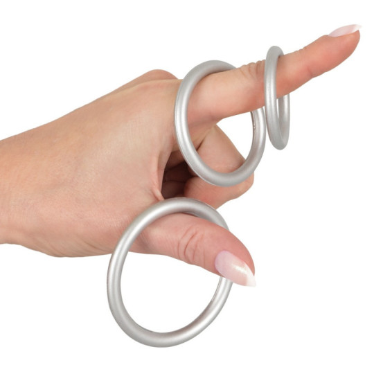 Metallic Silicone Cock Ring Set – You2Toys