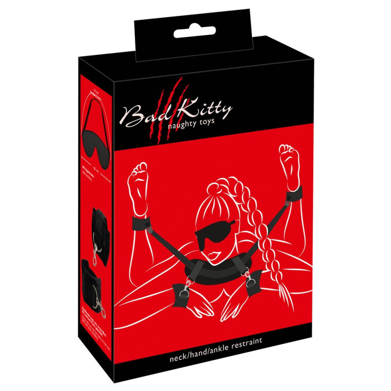 Hals/Nacken-Hand-Fuß-Fessel – Bad Kitty