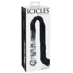 Hand Blown Glass Whip – Icicles