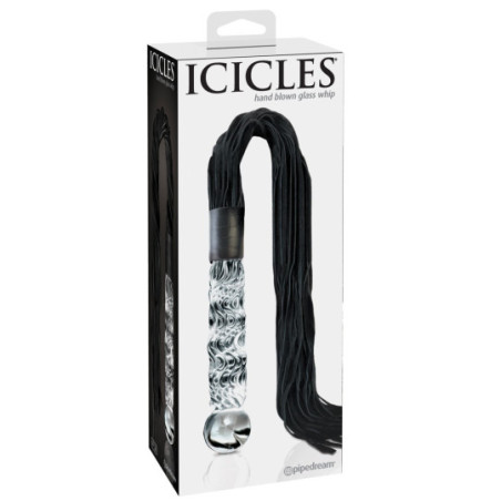 Hand Blown Glass Whip – Icicles
