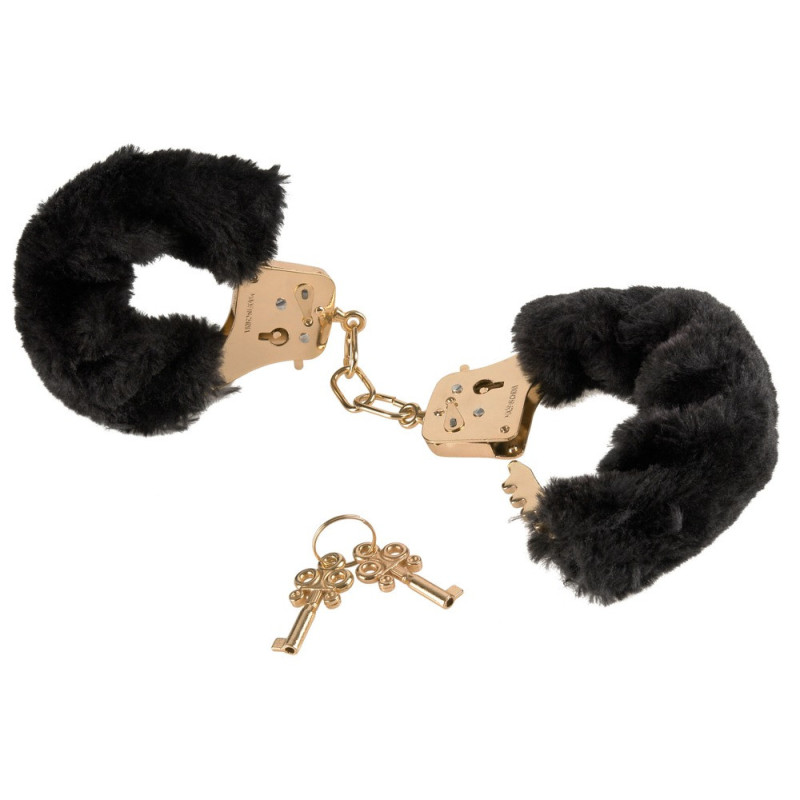 Deluxe Furry Cuffs – Fetish Fantasy Gold