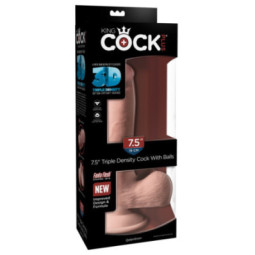 7, 5“ Triple Density Cock with balls – King Cock Plus
