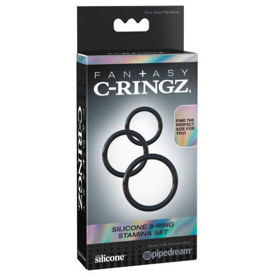 Silicone 3-Ring Stamina Set – Fantasy C-Ringz