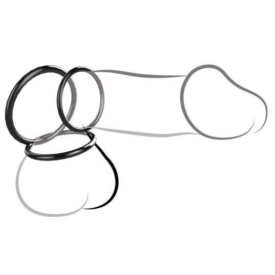 Silicone 3-Ring Stamina Set – Fantasy C-Ringz