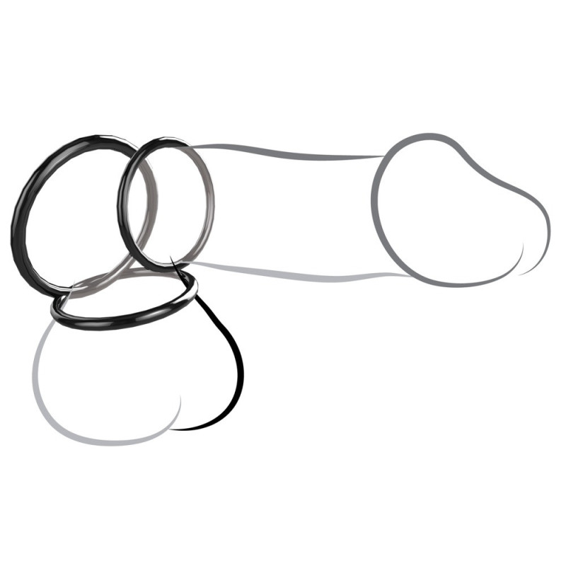 Silicone 3-Ring Stamina Set – Fantasy C-Ringz