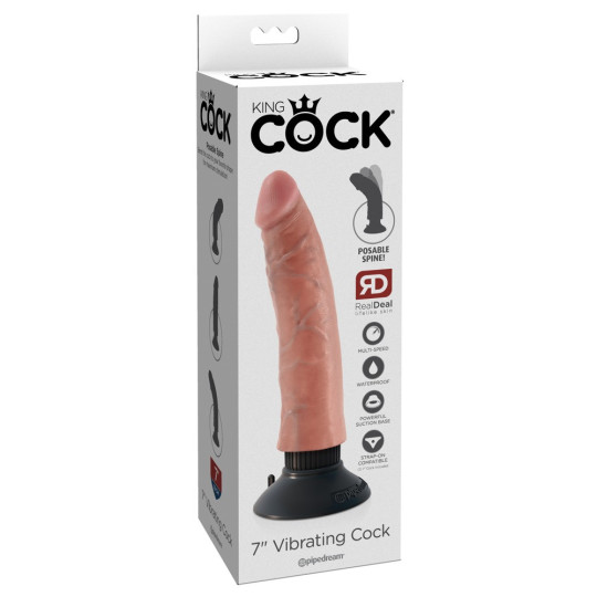 7“ Vibrating Cock – King Cock