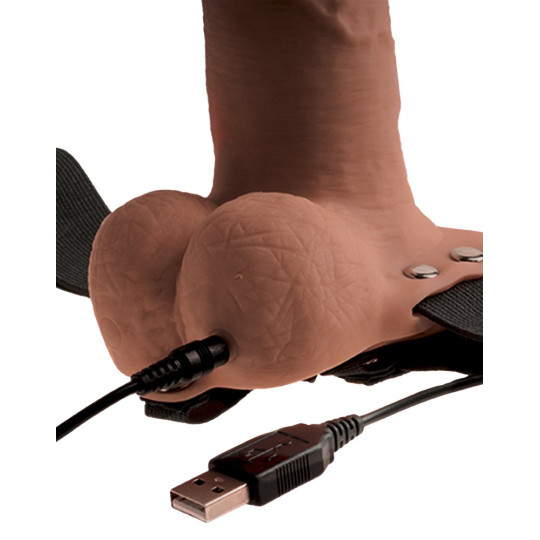 6“ Hollow Strap-on with Balls – Fetish Fantasy Series